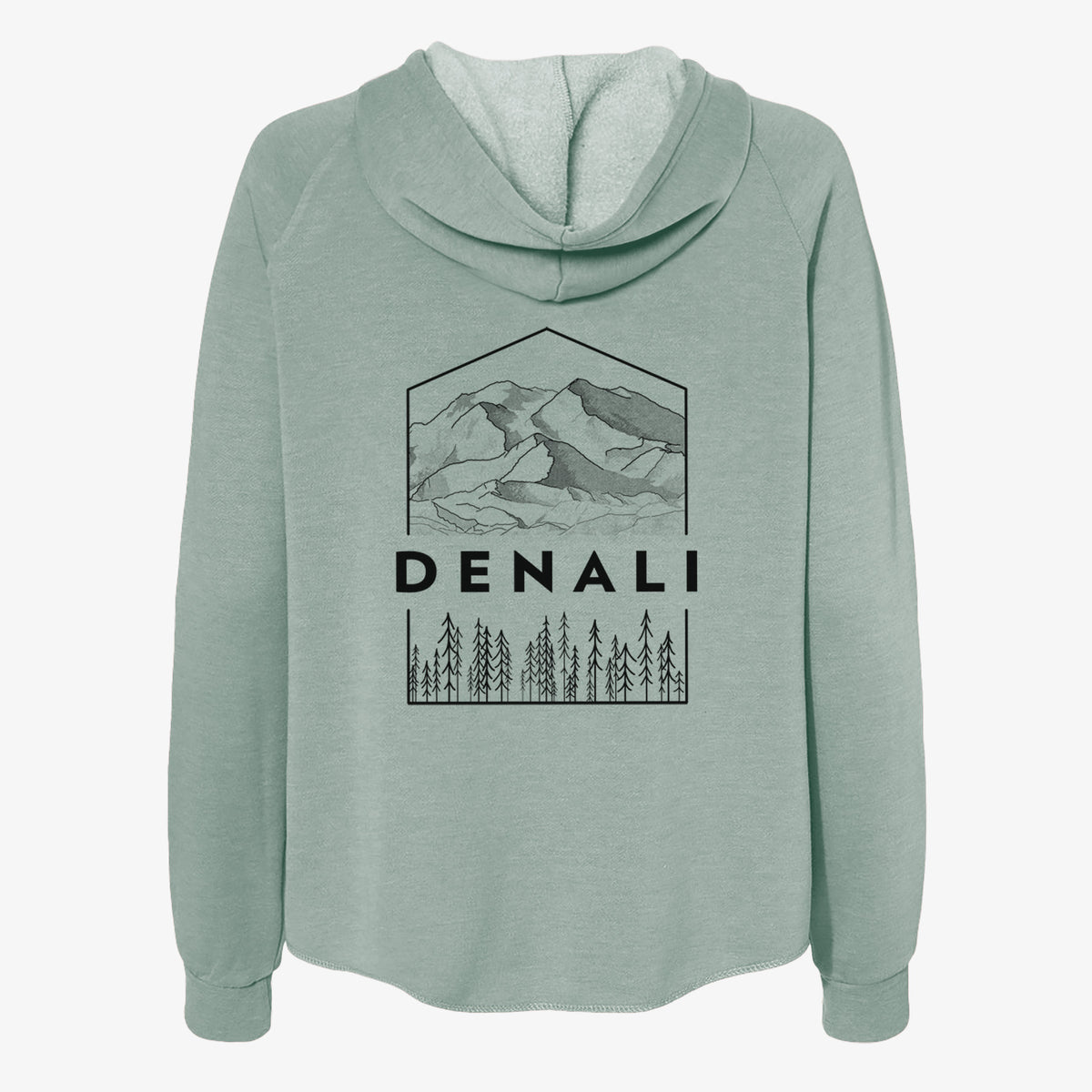 Denali Mountain - Denali National Park - Women's Cali Wave Zip-Up Sweatshirt