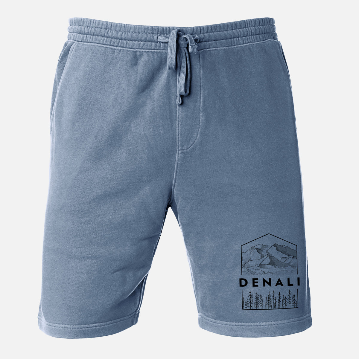 Denali Mountain - Denali National Park - Unisex Pigment Dyed Shorts