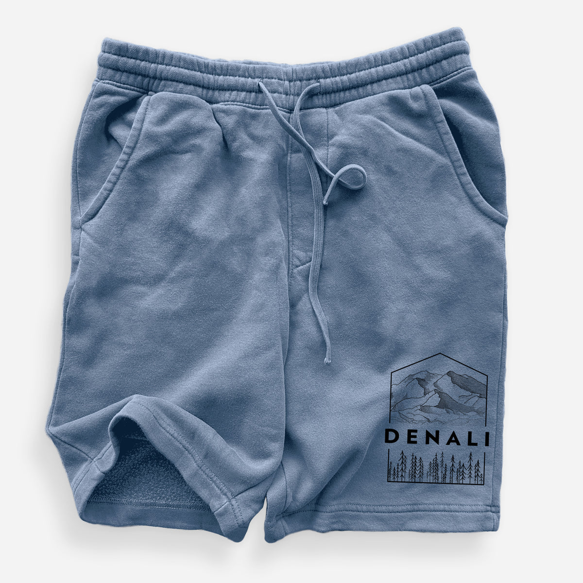 Denali Mountain - Denali National Park - Unisex Pigment Dyed Shorts
