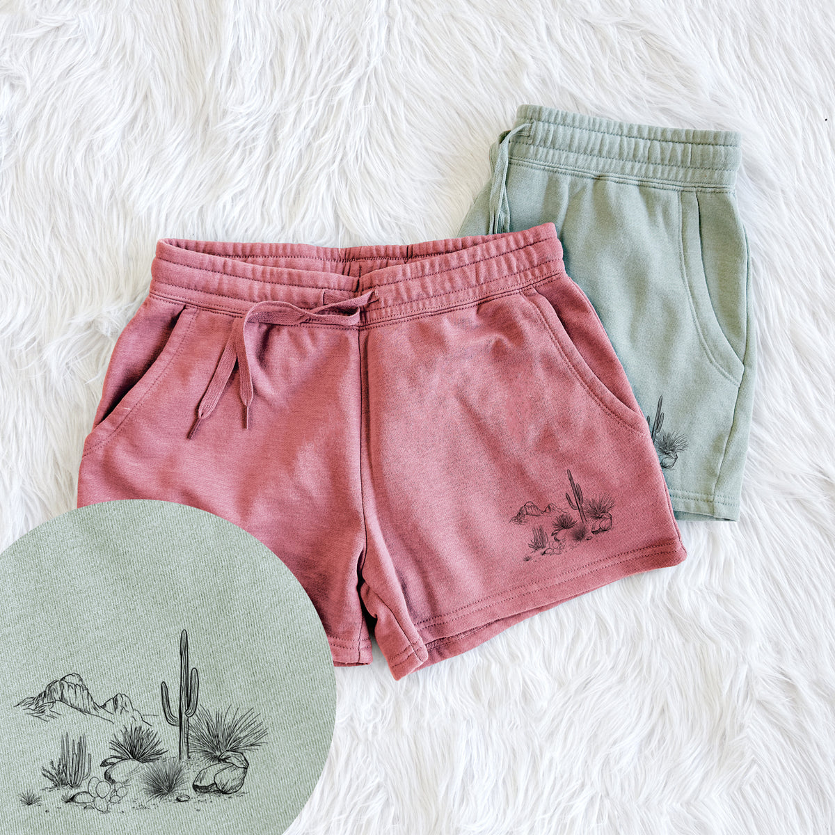 Desert Landscape - Women&#39;s Cali Wave Shorts