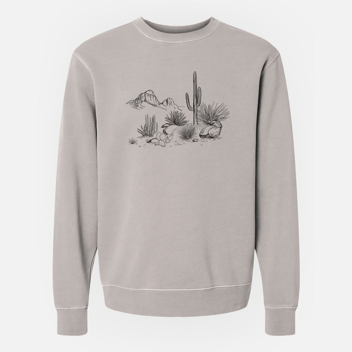 Desert Landscape - Unisex Pigment Dyed Crew Sweatshirt