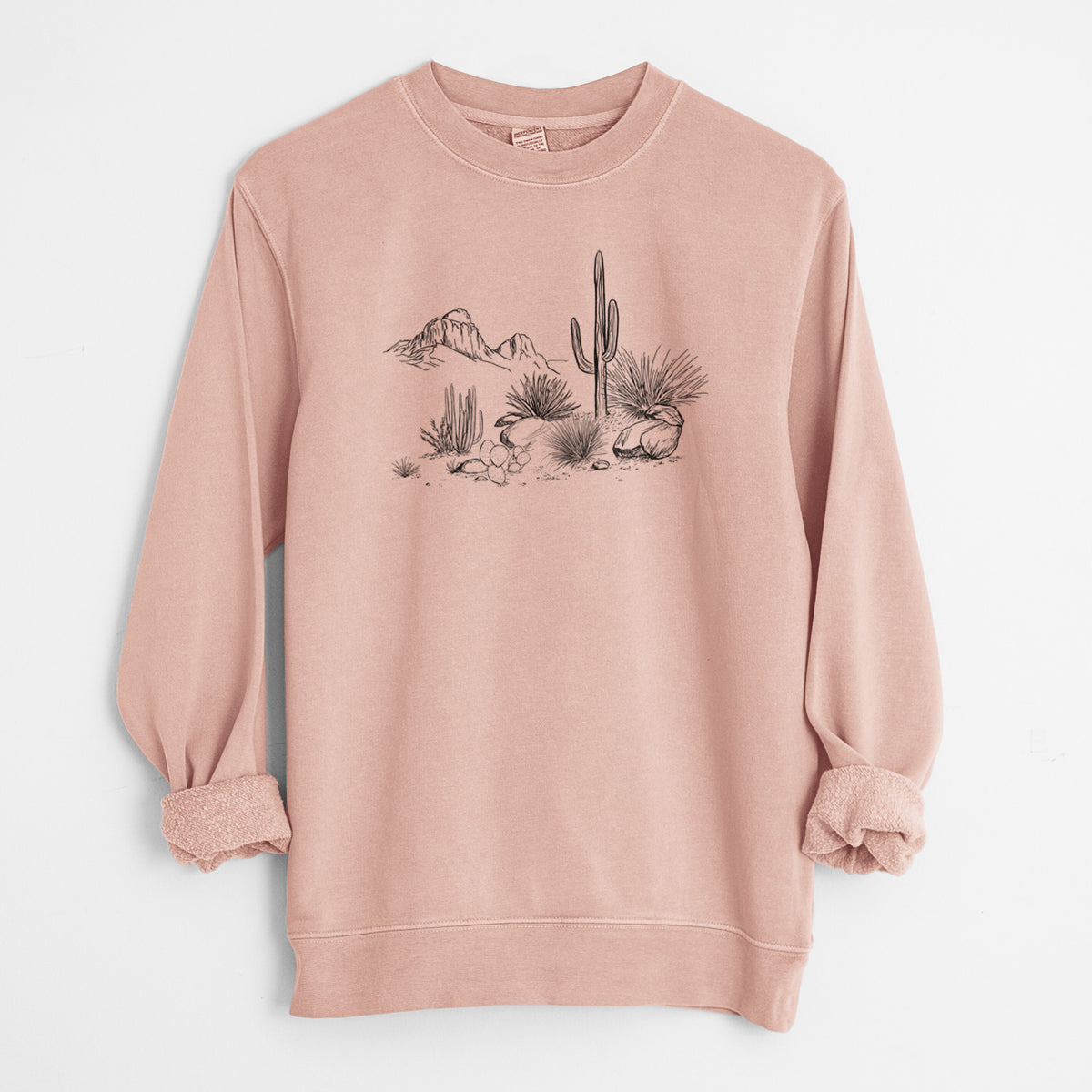 Desert Landscape - Unisex Pigment Dyed Crew Sweatshirt