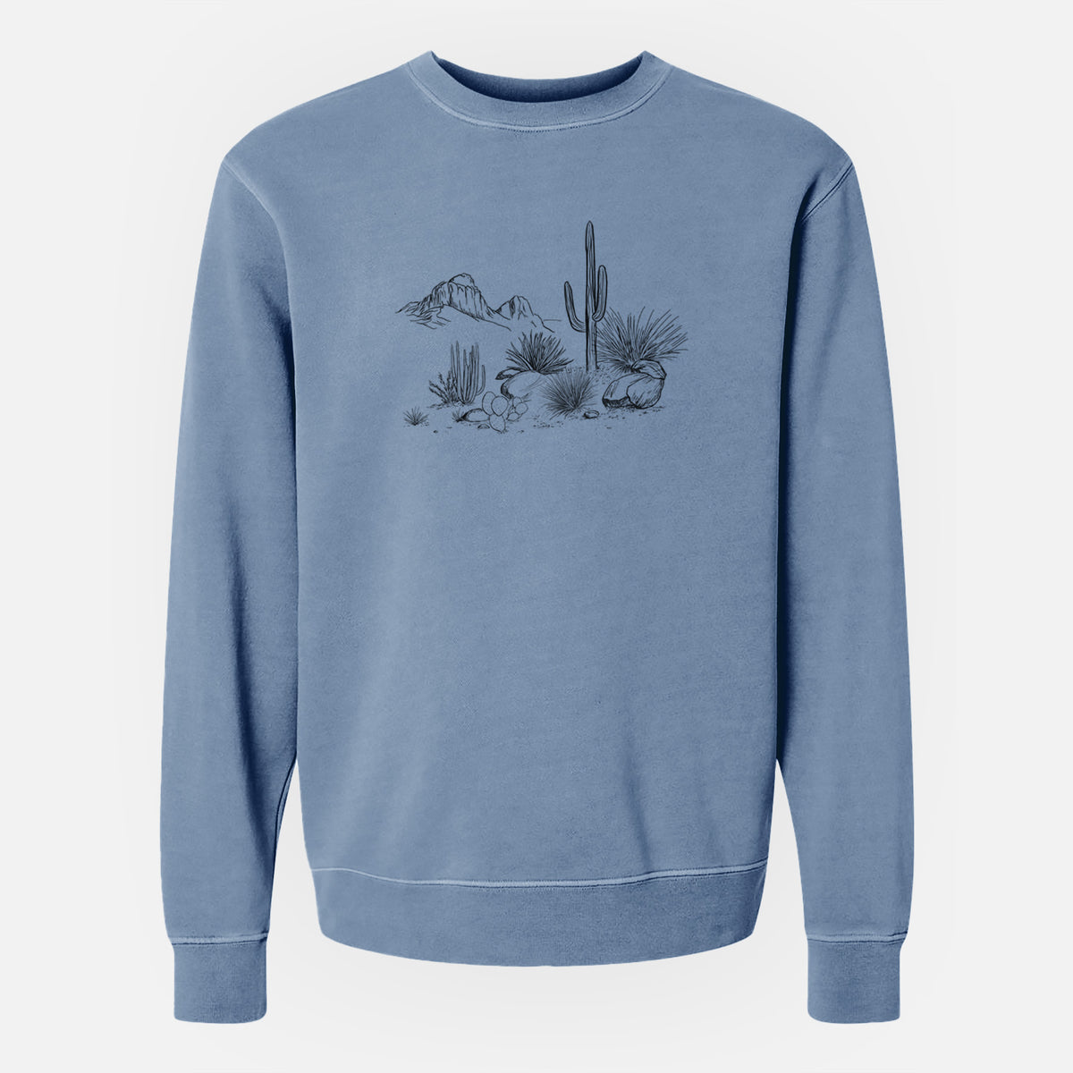 Desert Landscape - Unisex Pigment Dyed Crew Sweatshirt