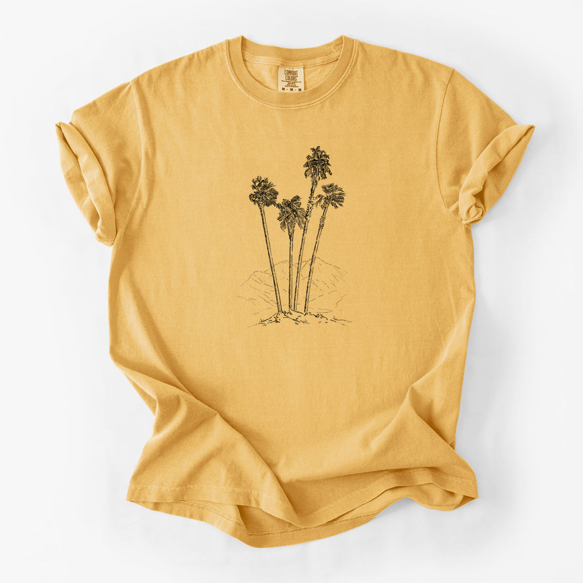 Desert Palms - Mexican Fan Palm - Washingtonia robusta - Unisex Comfort Colors Garment-Dyed Heavyweight T-shirt