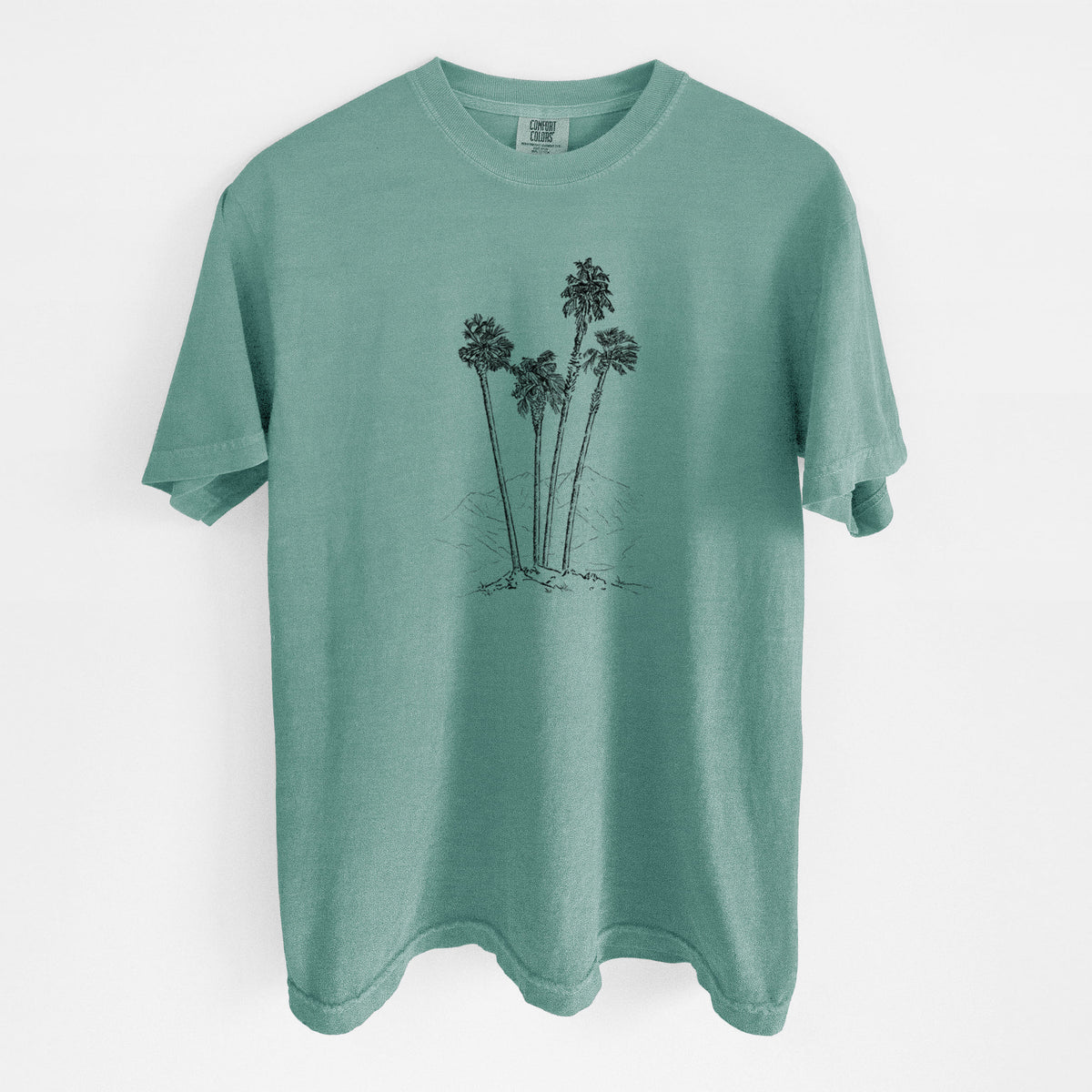 Desert Palms - Mexican Fan Palm - Washingtonia robusta - Unisex Comfort Colors Garment-Dyed Heavyweight T-shirt