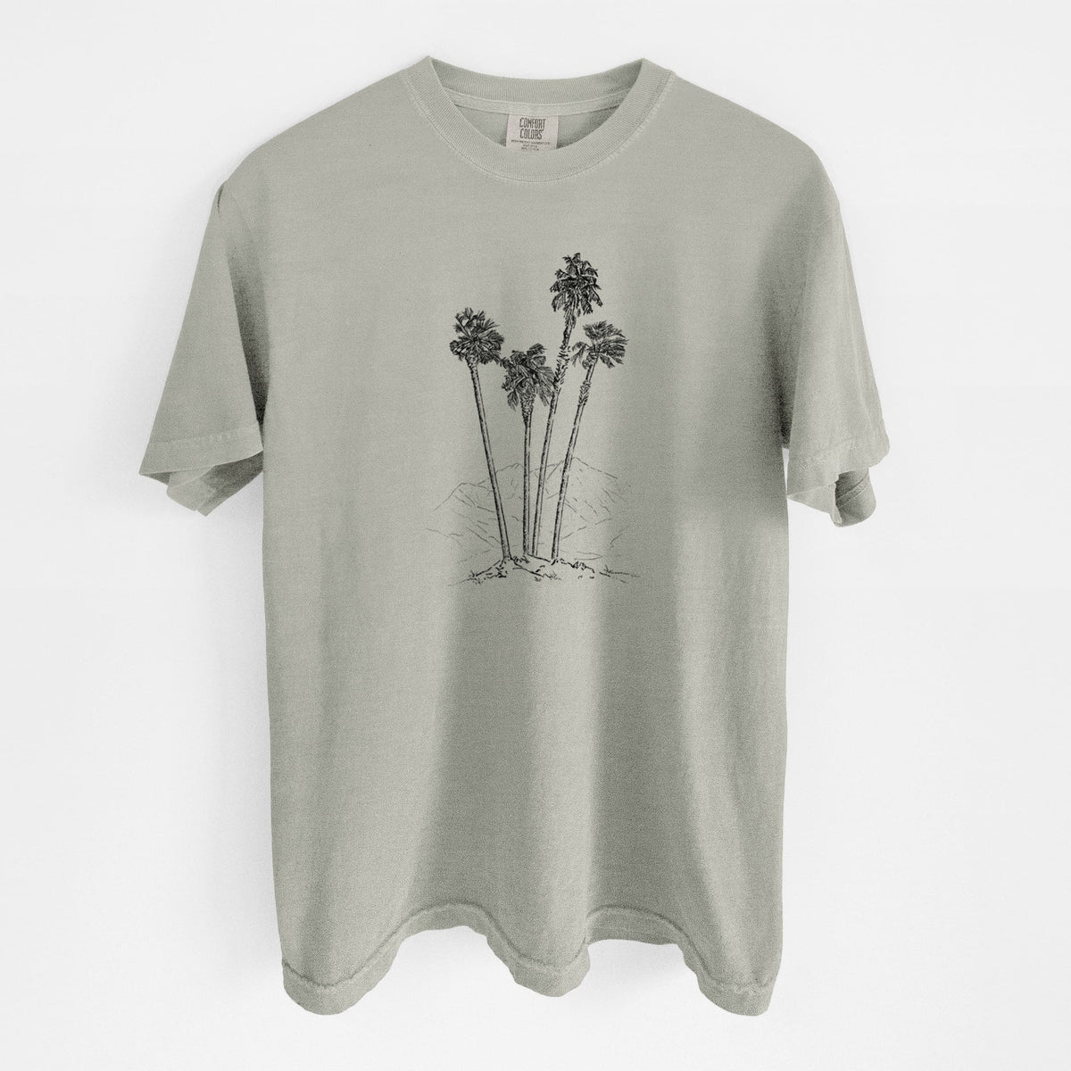 Desert Palms - Mexican Fan Palm - Washingtonia robusta - Unisex Comfort Colors Garment-Dyed Heavyweight T-shirt