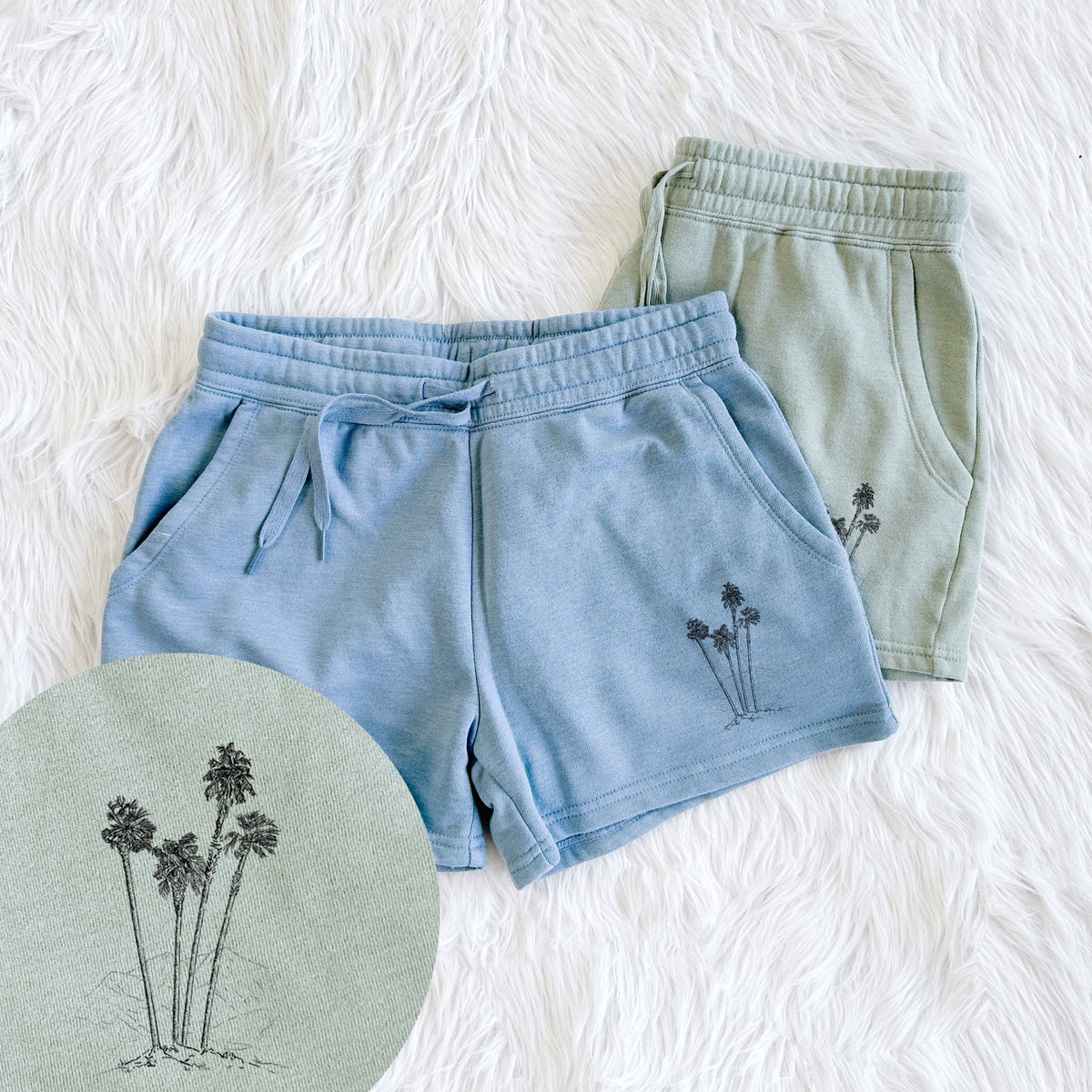 Desert Palms - Mexican Fan Palm - Washingtonia robusta - Women's Cali Wave Shorts