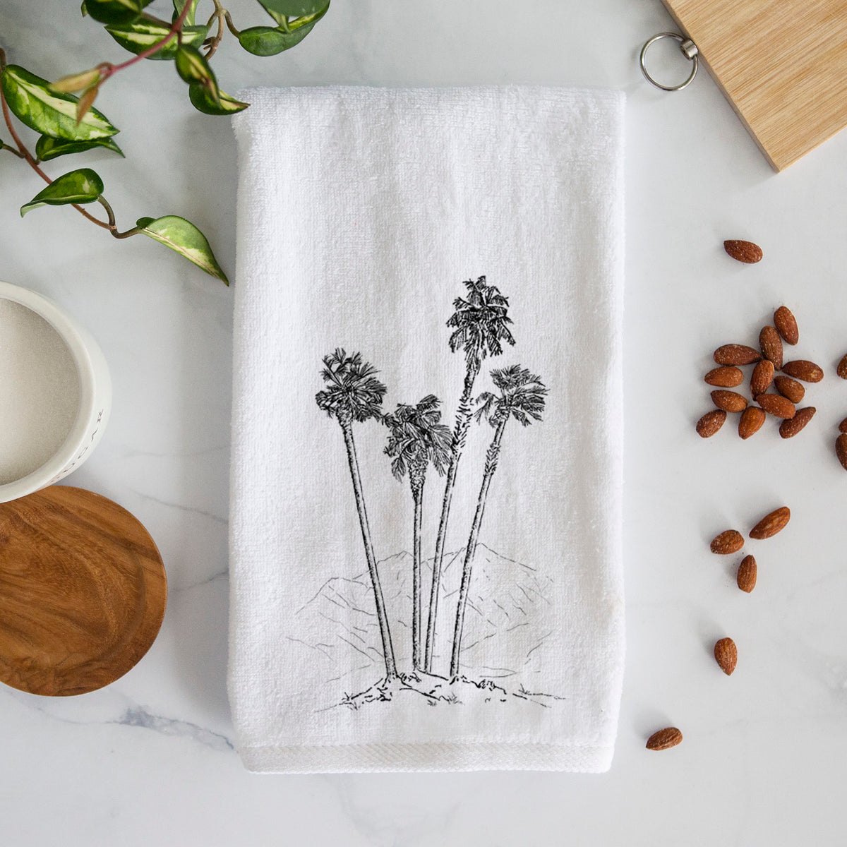 Desert Palms - Mexican Fan Palm - Washingtonia robusta Premium Decorative Hand Towel