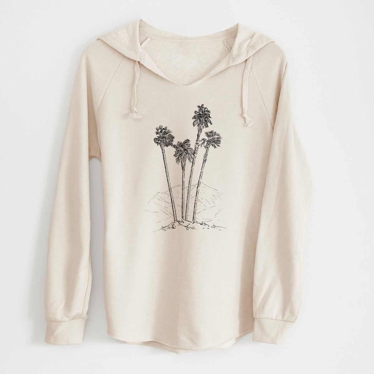 Desert Palms - Mexican Fan Palm - Washingtonia robusta - Cali Wave Hooded Sweatshirt