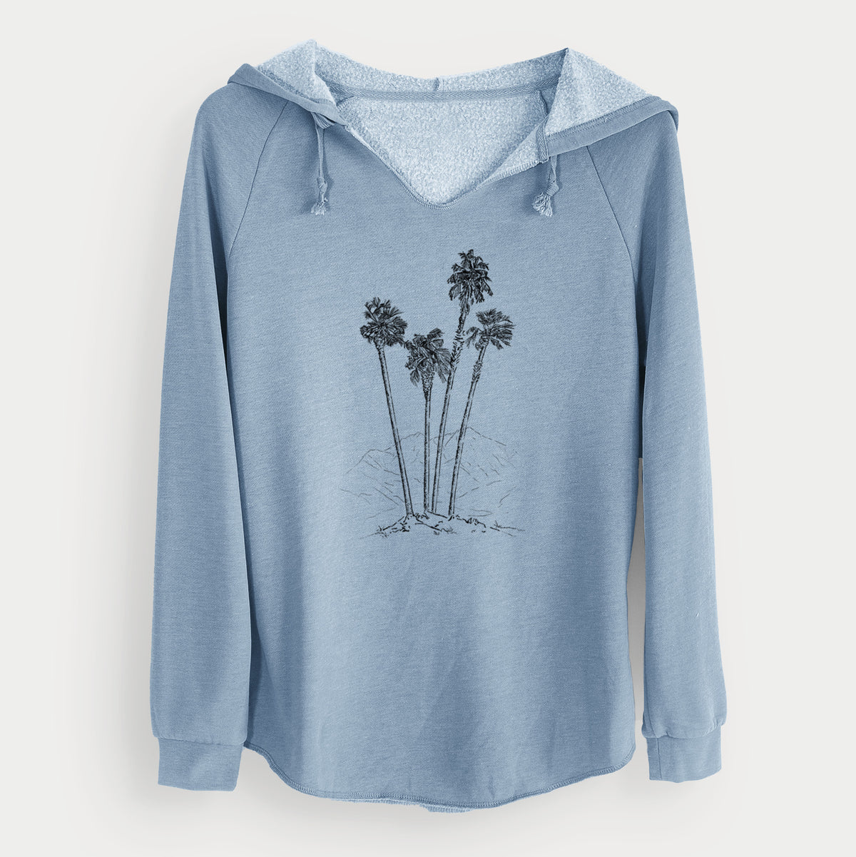 Desert Palms - Mexican Fan Palm - Washingtonia robusta - Cali Wave Hooded Sweatshirt