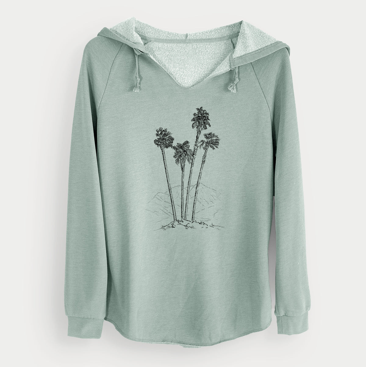 Desert Palms - Mexican Fan Palm - Washingtonia robusta - Cali Wave Hooded Sweatshirt