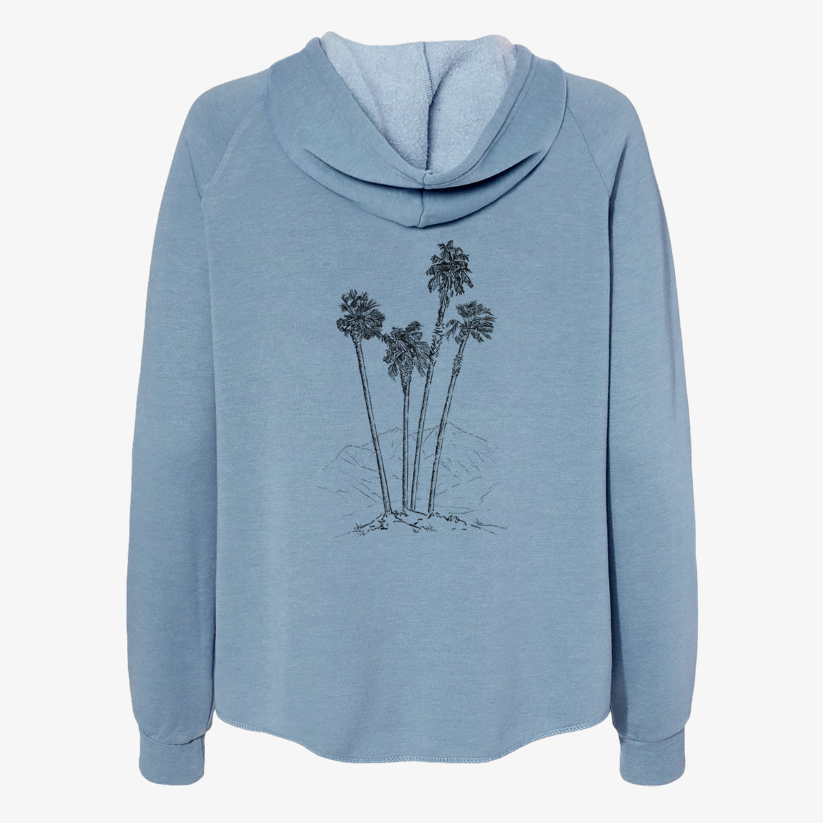 Desert Palms - Mexican Fan Palm - Washingtonia robusta - Women's Cali Wave Zip-Up Sweatshirt