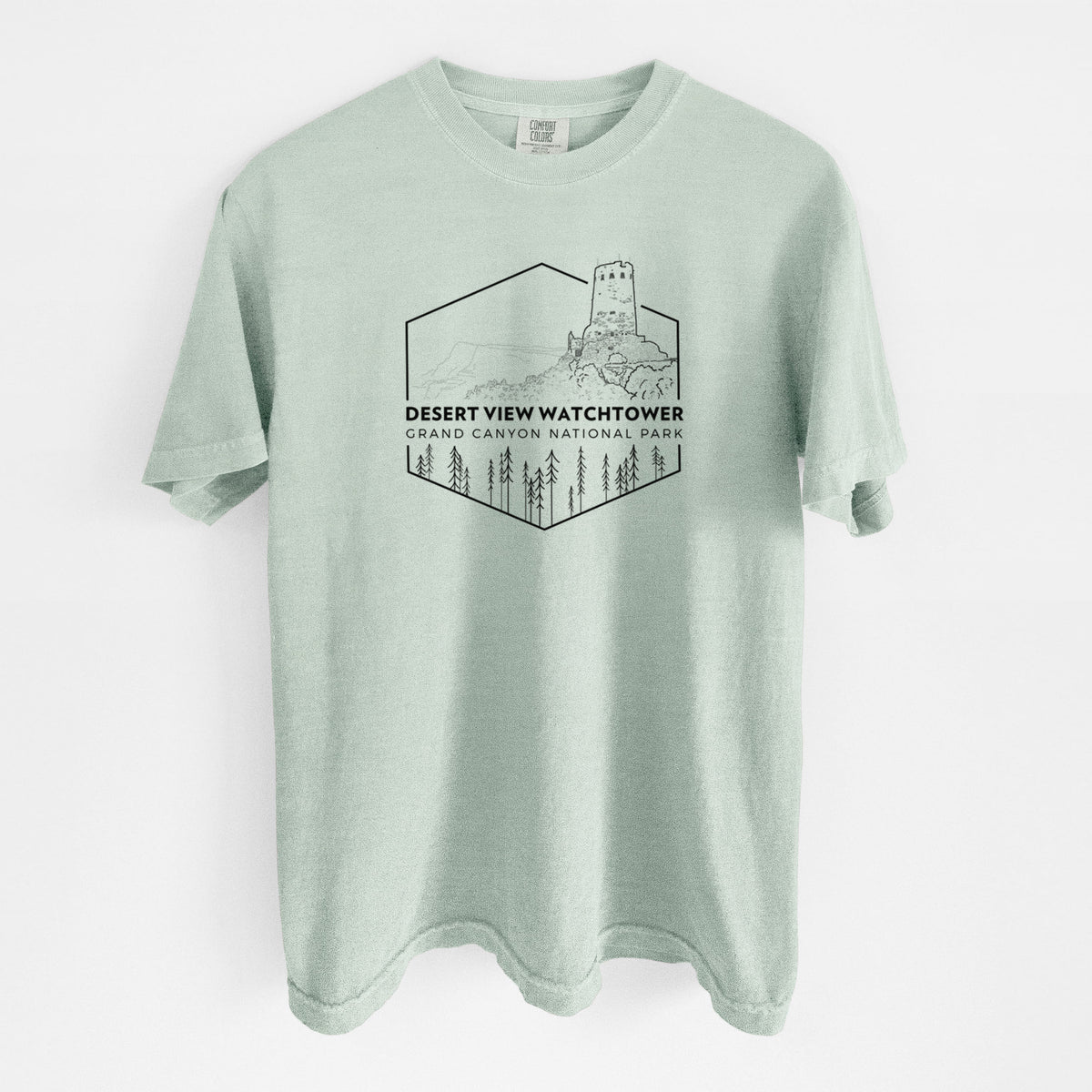 Desert View Watchtower - Grand Canyon National Park - Unisex Comfort Colors Garment-Dyed Heavyweight T-shirt