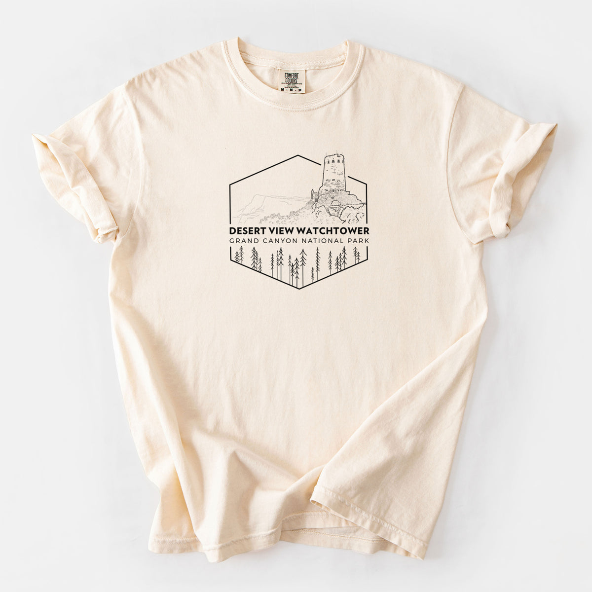 Desert View Watchtower - Grand Canyon National Park - Unisex Comfort Colors Garment-Dyed Heavyweight T-shirt