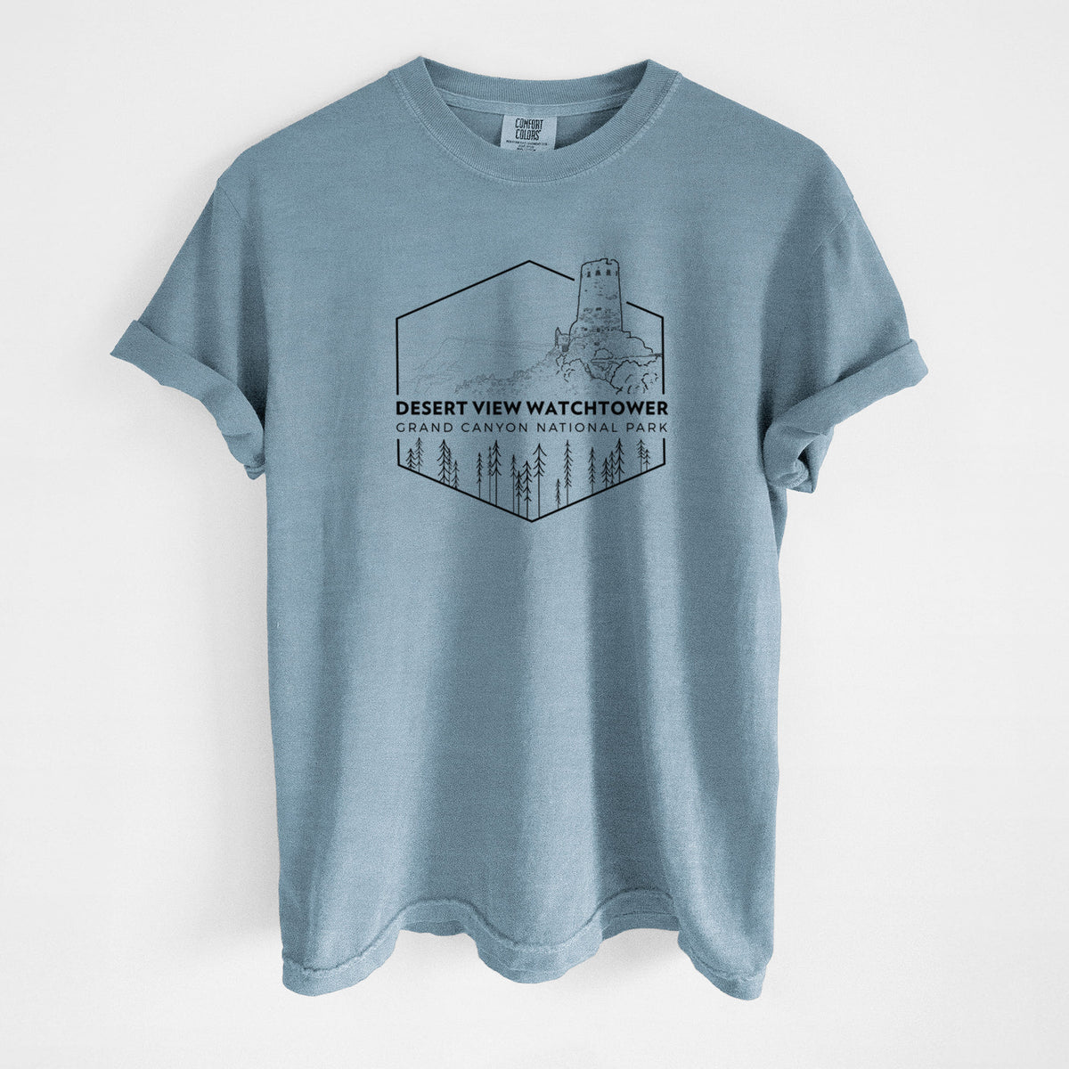 Desert View Watchtower - Grand Canyon National Park - Unisex Comfort Colors Garment-Dyed Heavyweight T-shirt