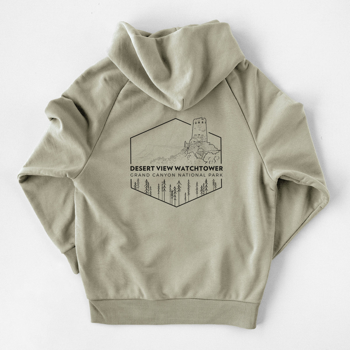 Desert View Watchtower - Grand Canyon National Park - UltraLuxe Heavyweight French Terry Hoodie