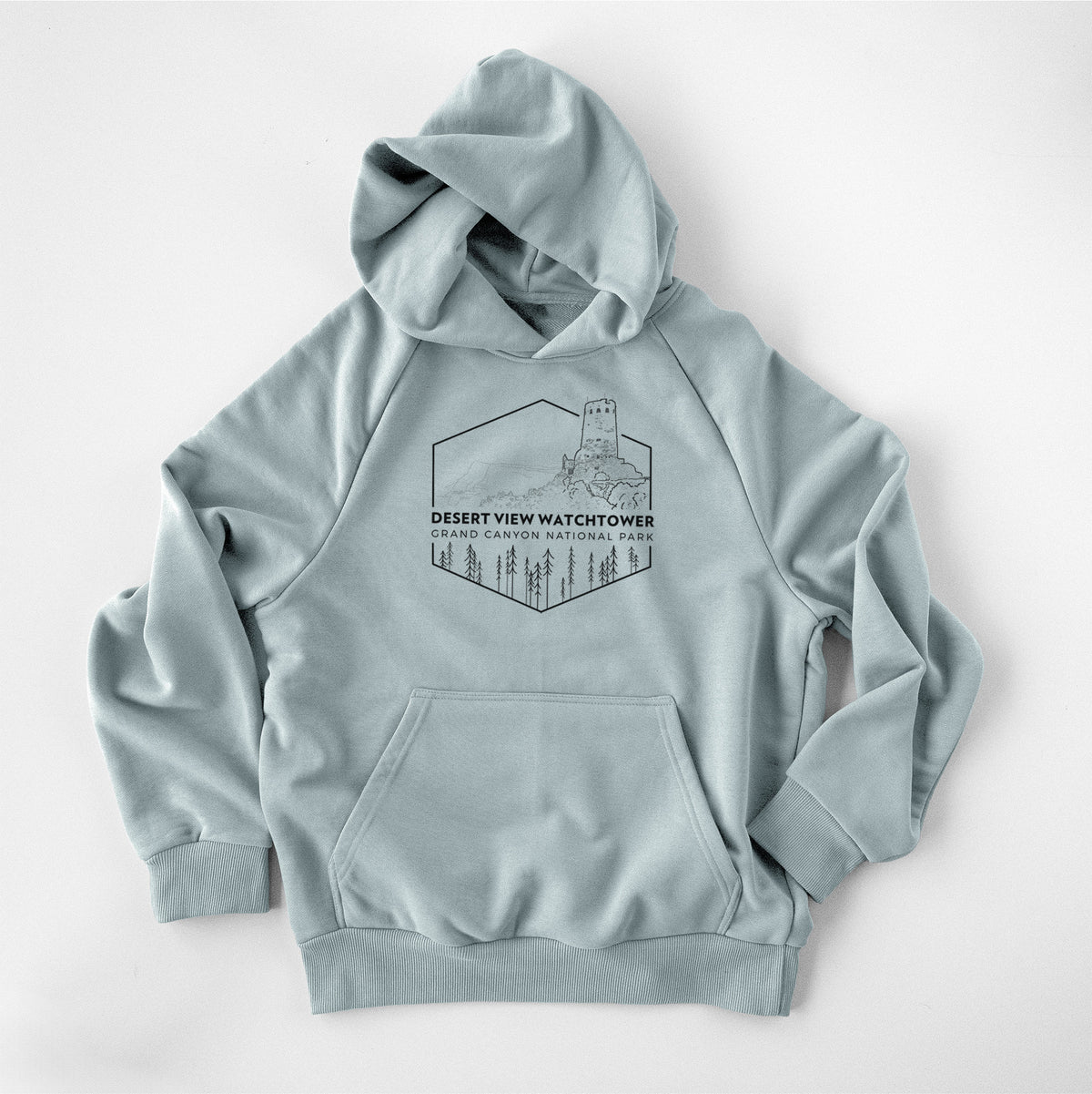Desert View Watchtower - Grand Canyon National Park - UltraLuxe Heavyweight French Terry Hoodie