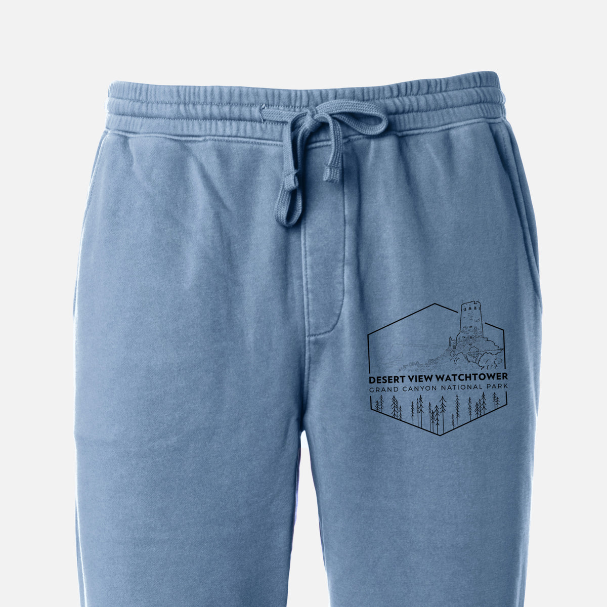 Desert View Watchtower - Grand Canyon National Park - Unisex Pigment Dyed Sweatpants