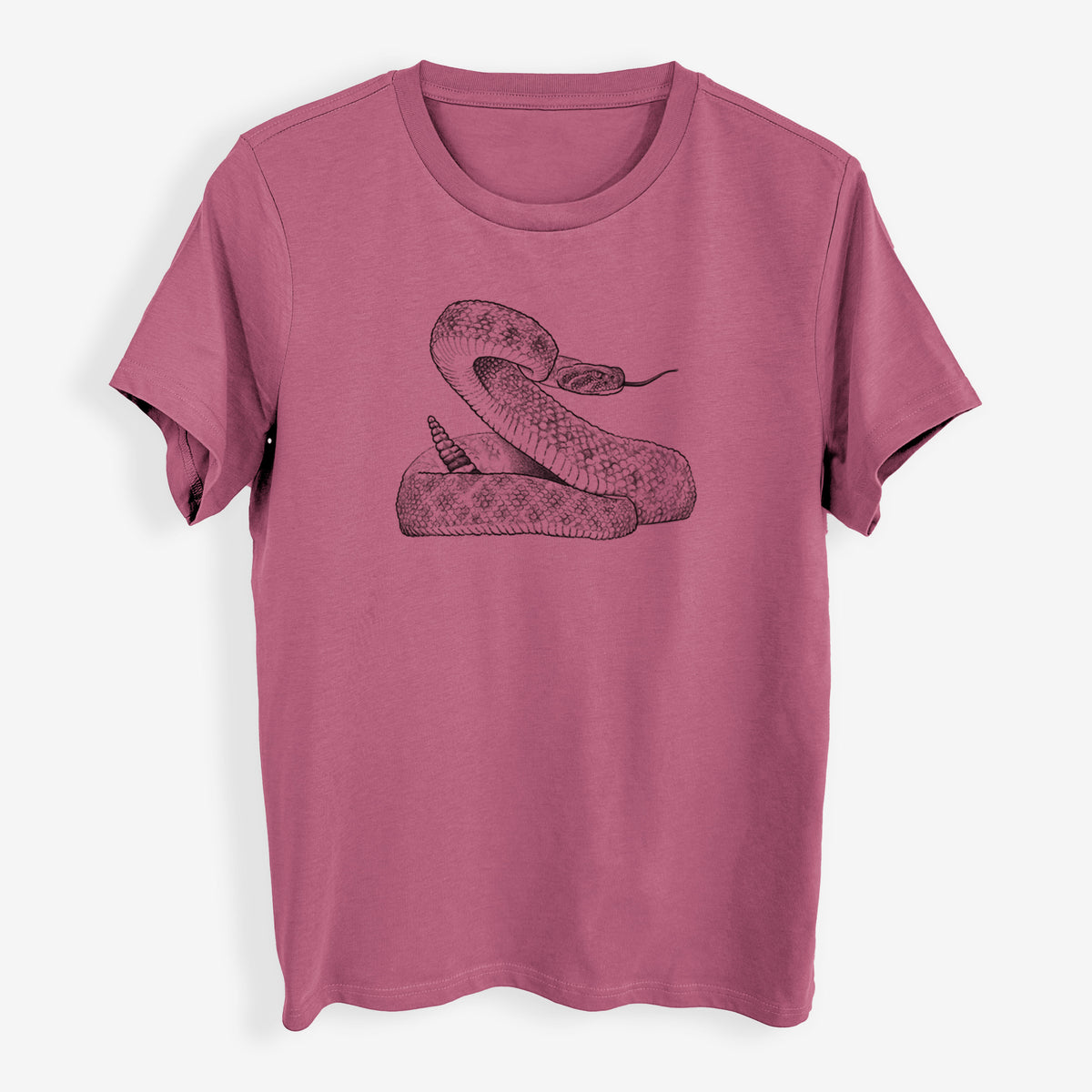 Western Diamondback Rattlesnake - Crotalus atrox - Womens Everyday Maple Tee