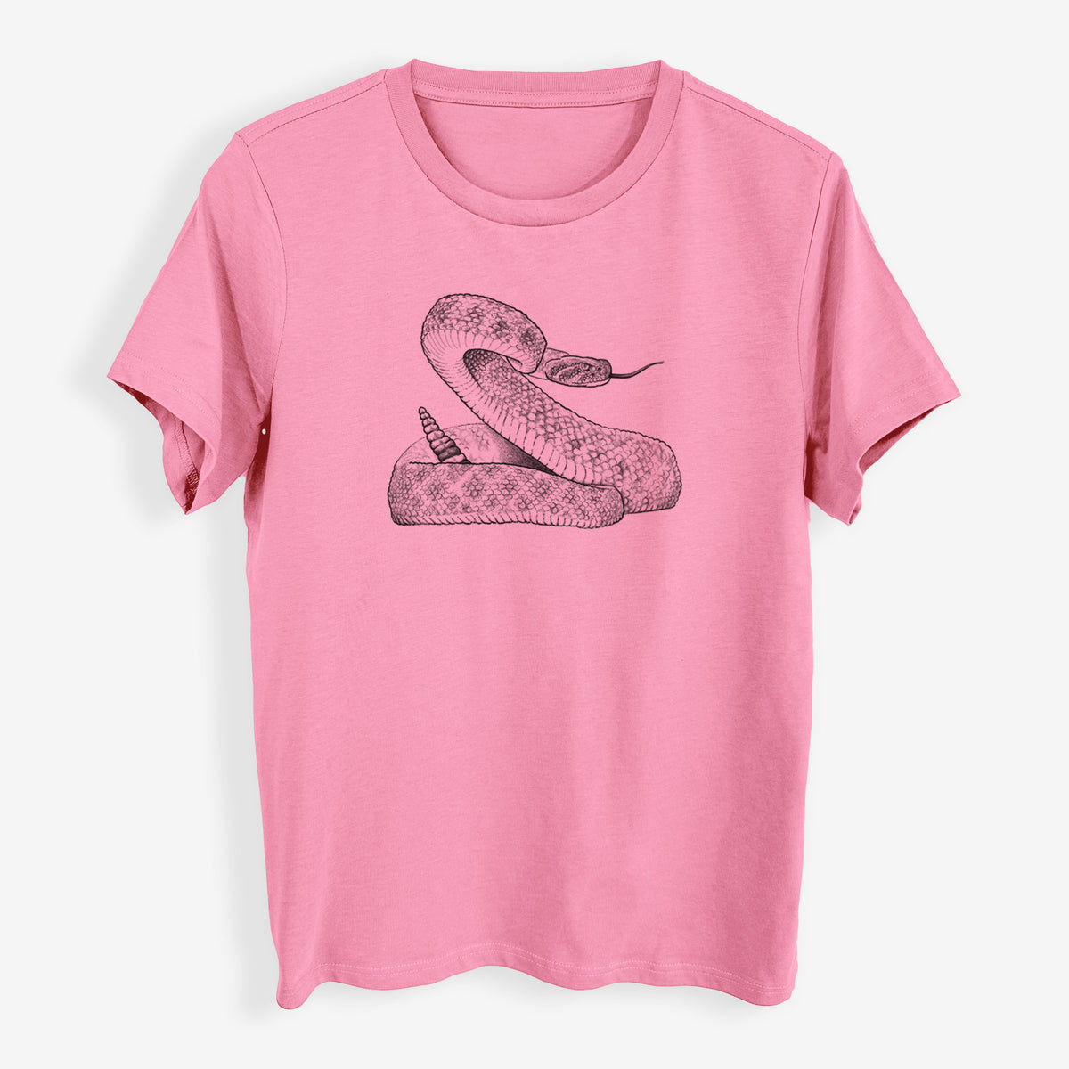 Western Diamondback Rattlesnake - Crotalus atrox - Womens Everyday Maple Tee