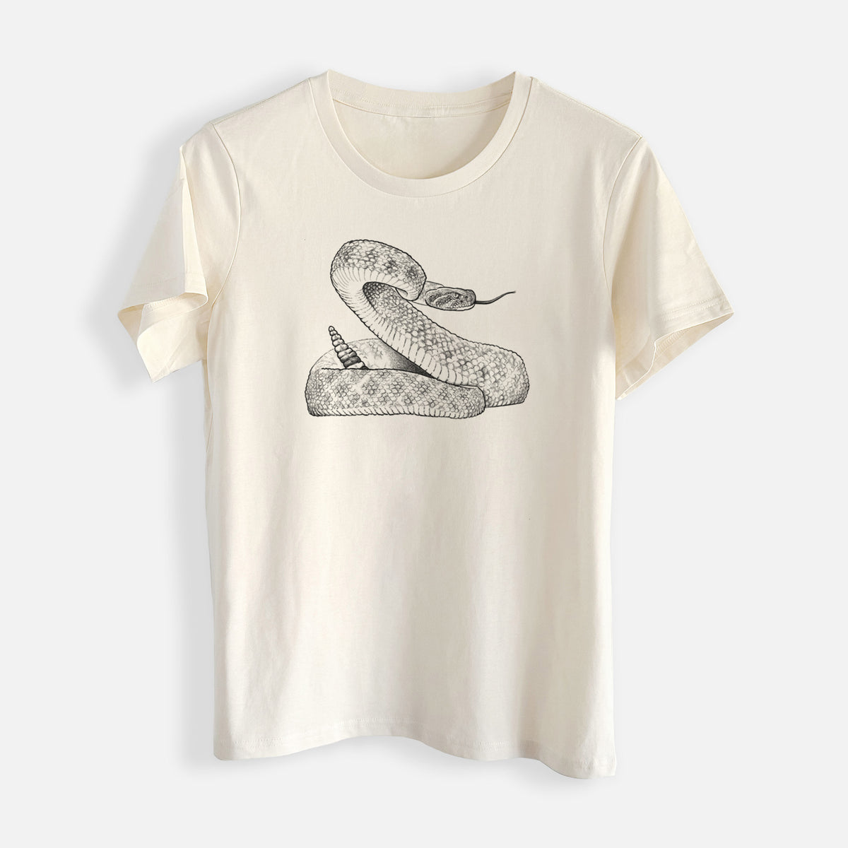 Western Diamondback Rattlesnake - Crotalus atrox - Womens Everyday Maple Tee