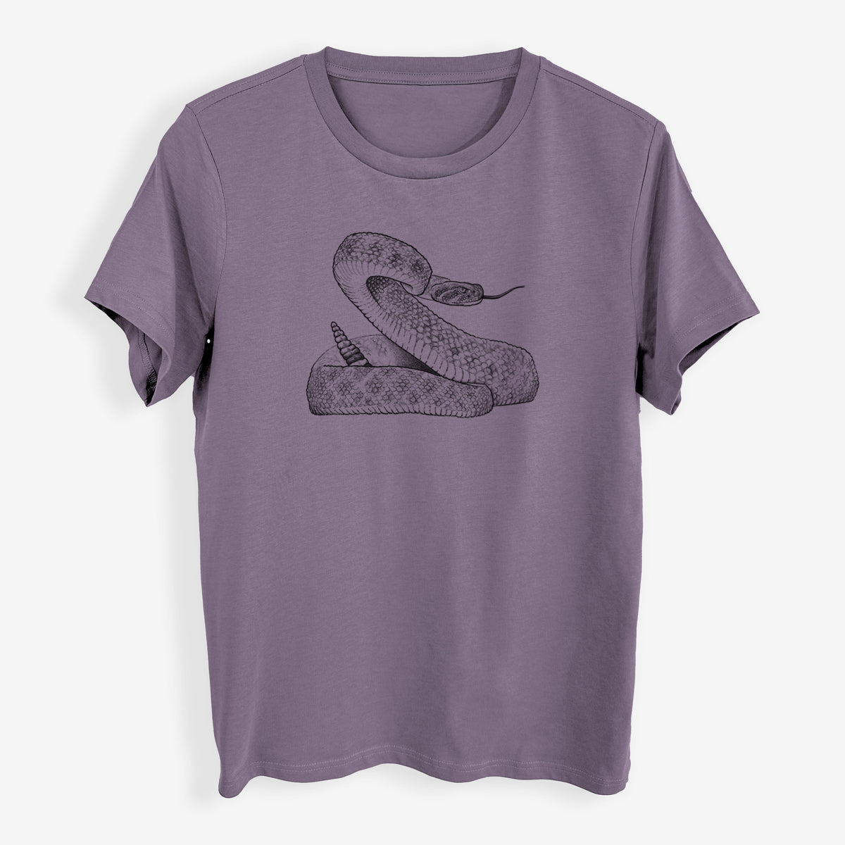 Western Diamondback Rattlesnake - Crotalus atrox - Womens Everyday Maple Tee