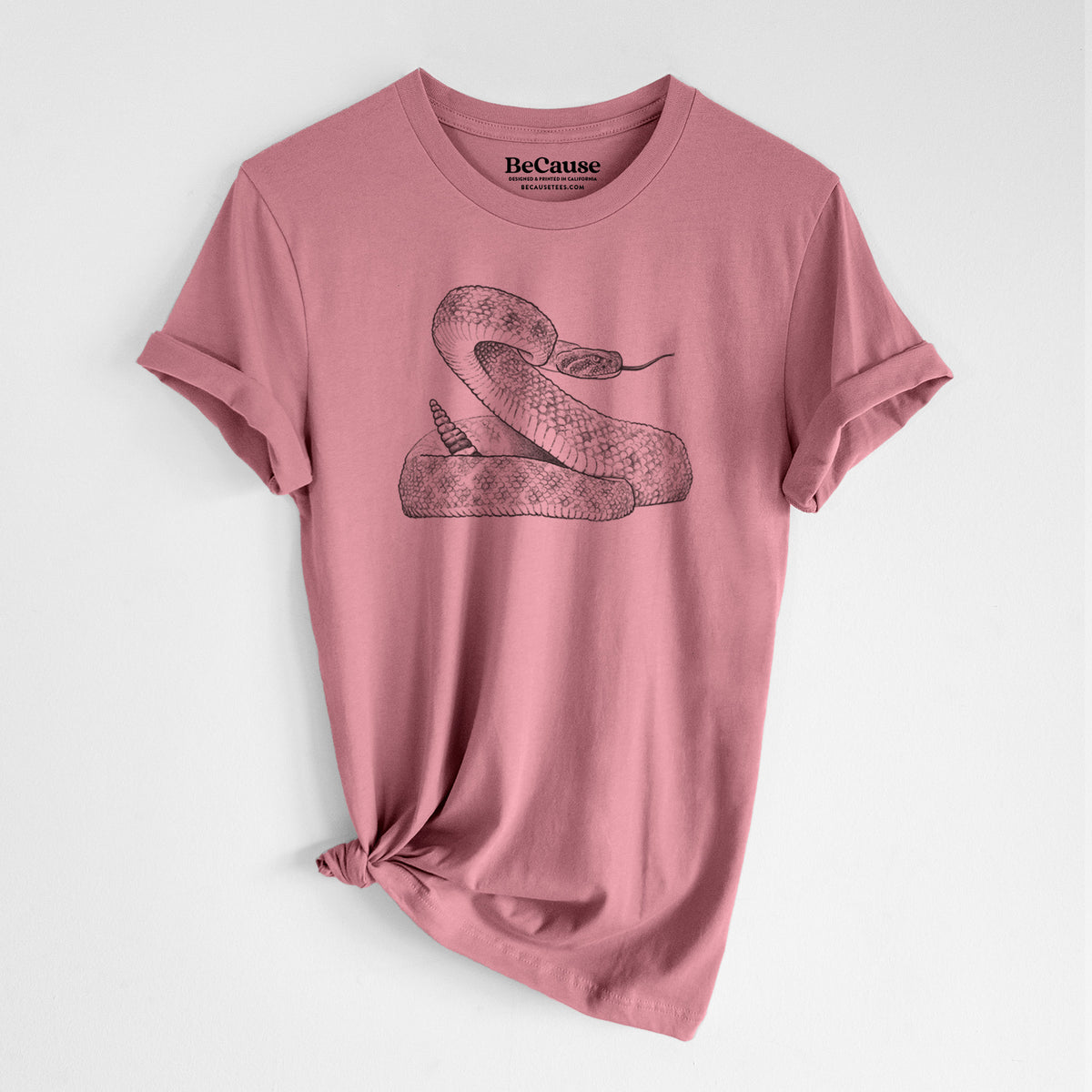 Western Diamondback Rattlesnake - Crotalus atrox - Lightweight 100% Cotton Unisex Crewneck