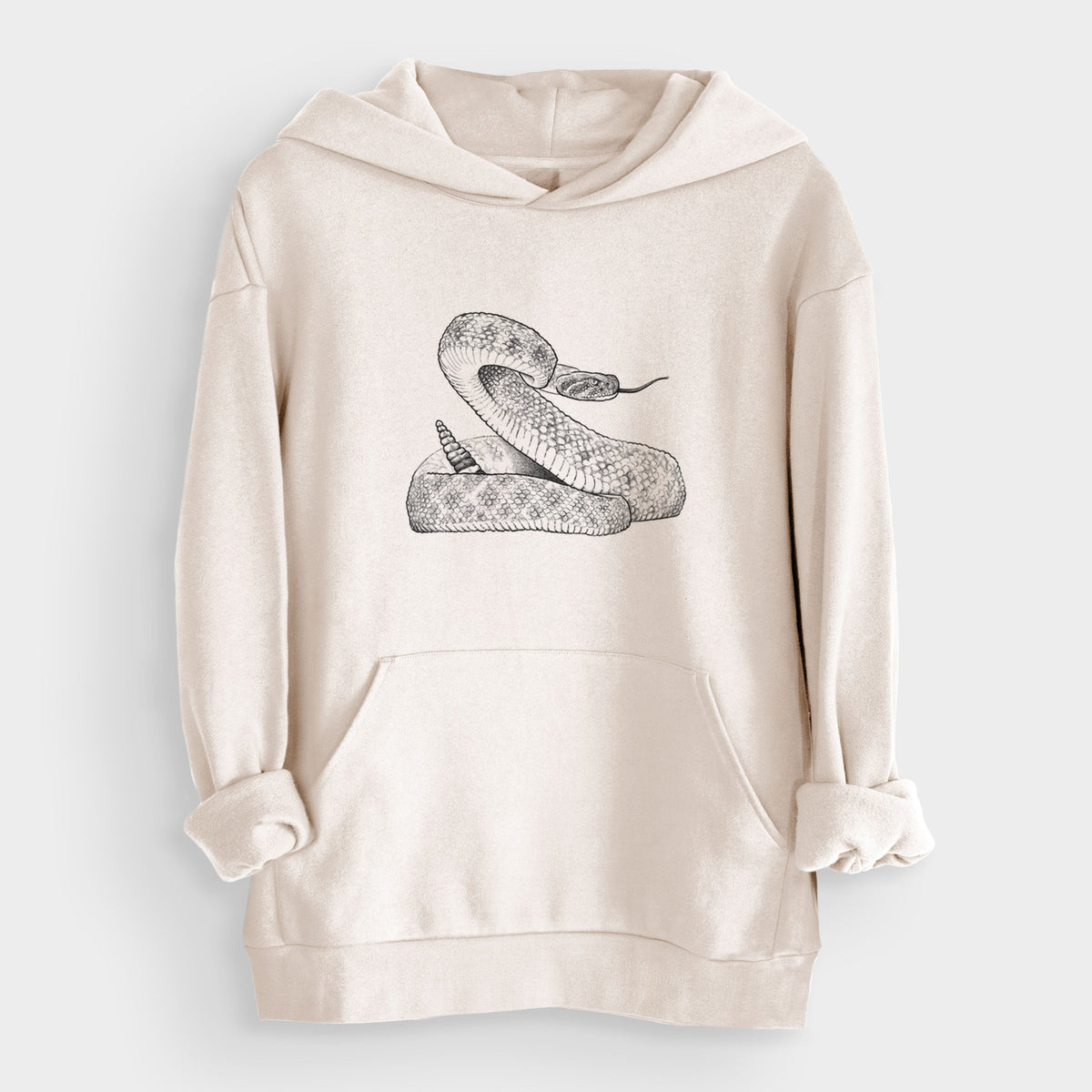 Western Diamondback Rattlesnake - Crotalus atrox  - Bodega Midweight Hoodie