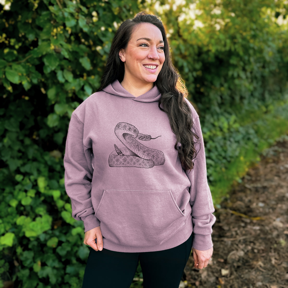 Western Diamondback Rattlesnake - Crotalus atrox  - Bodega Midweight Hoodie