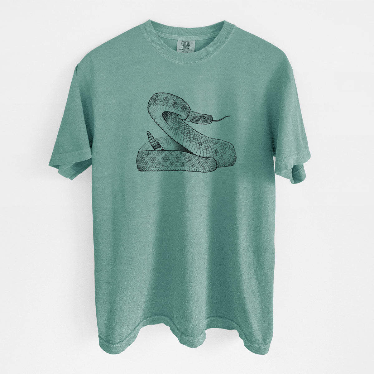 Western Diamondback Rattlesnake - Crotalus atrox - Unisex Comfort Colors Garment-Dyed Heavyweight T-shirt