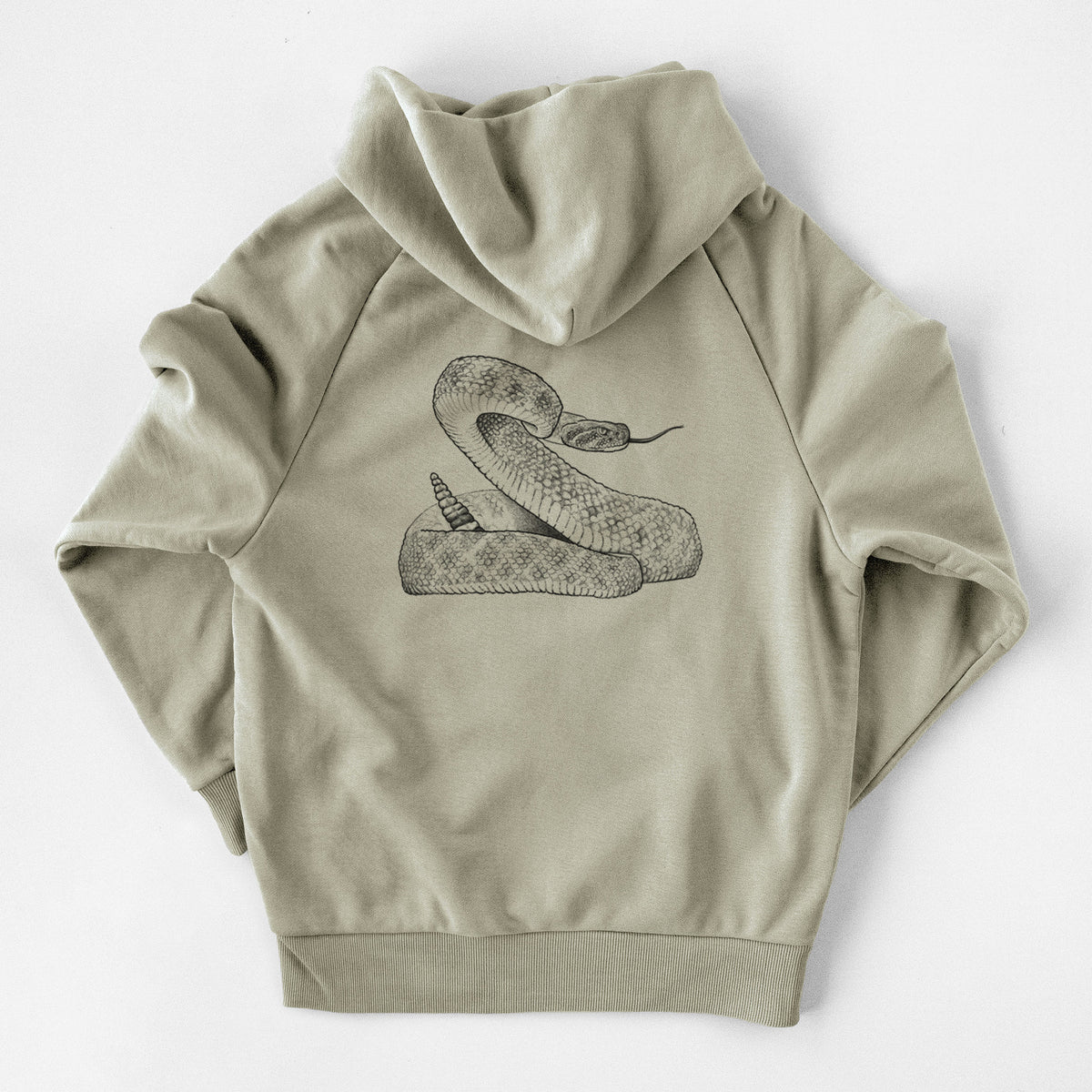 Western Diamondback Rattlesnake - Crotalus atrox - UltraLuxe Heavyweight French Terry Hoodie