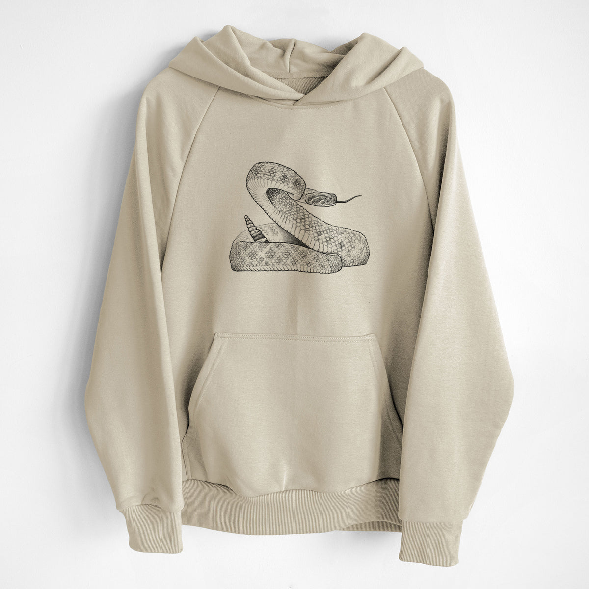 Western Diamondback Rattlesnake - Crotalus atrox - UltraLuxe Heavyweight French Terry Hoodie