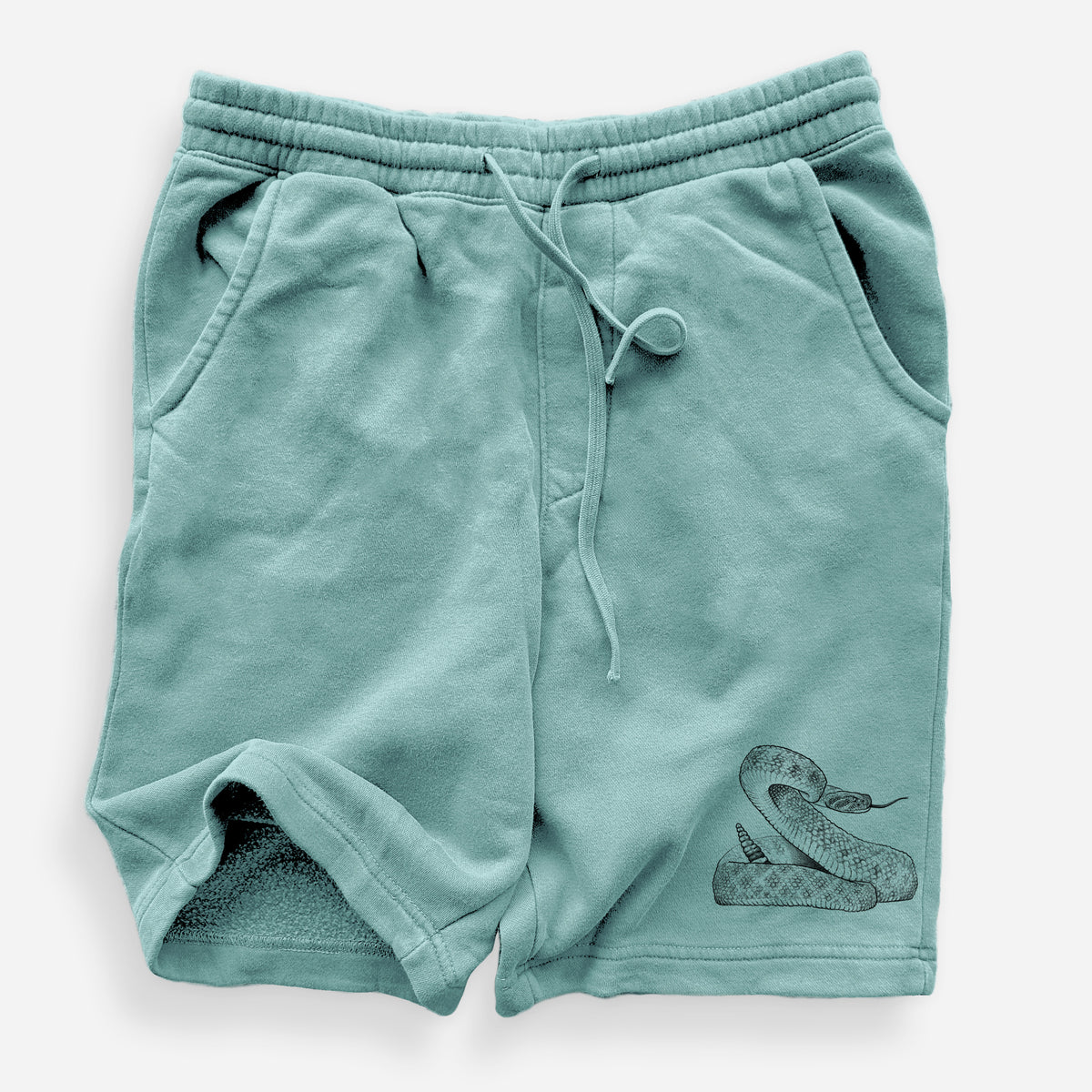 Western Diamondback Rattlesnake - Crotalus atrox - Unisex Pigment Dyed Shorts