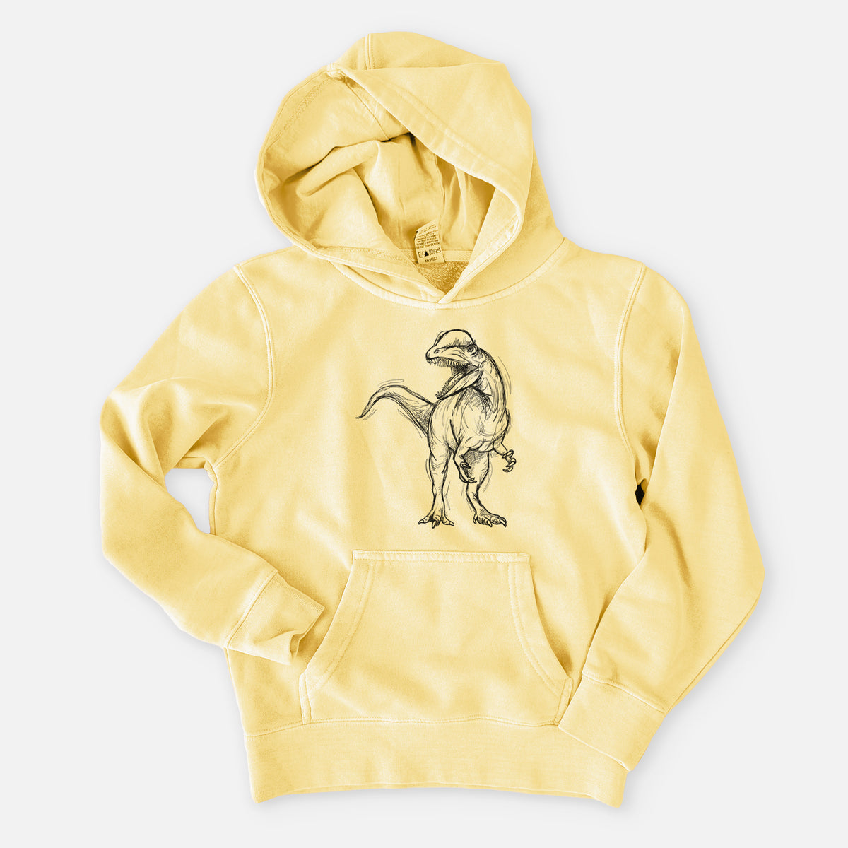 Dilophosaurus Wetherilli - Youth Pigment Dyed Hoodie