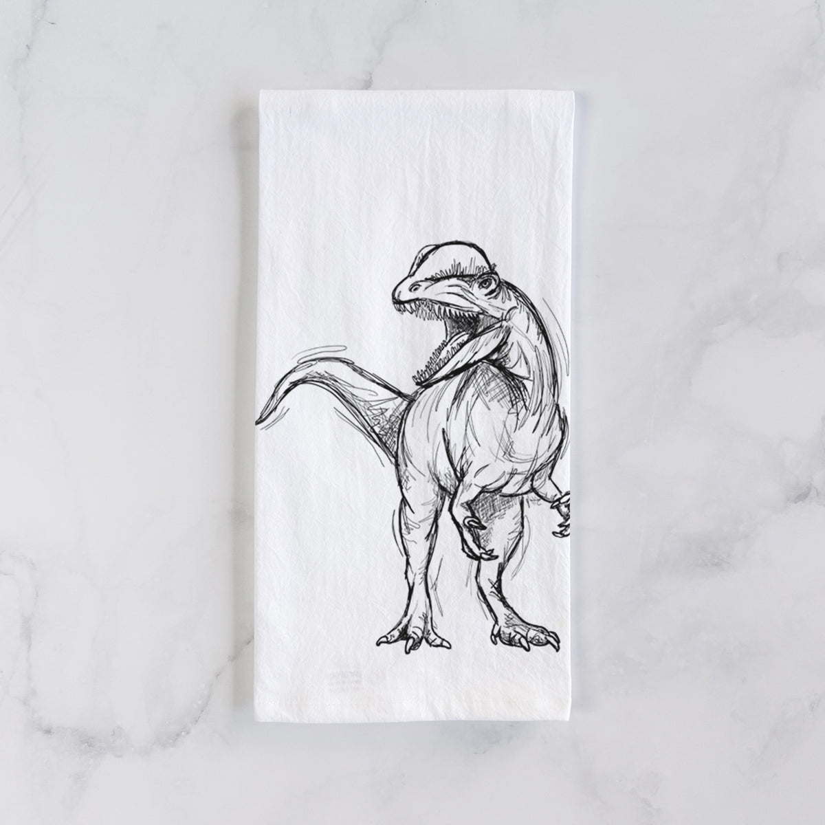 Dilophosaurus Wetherilli Tea Towel