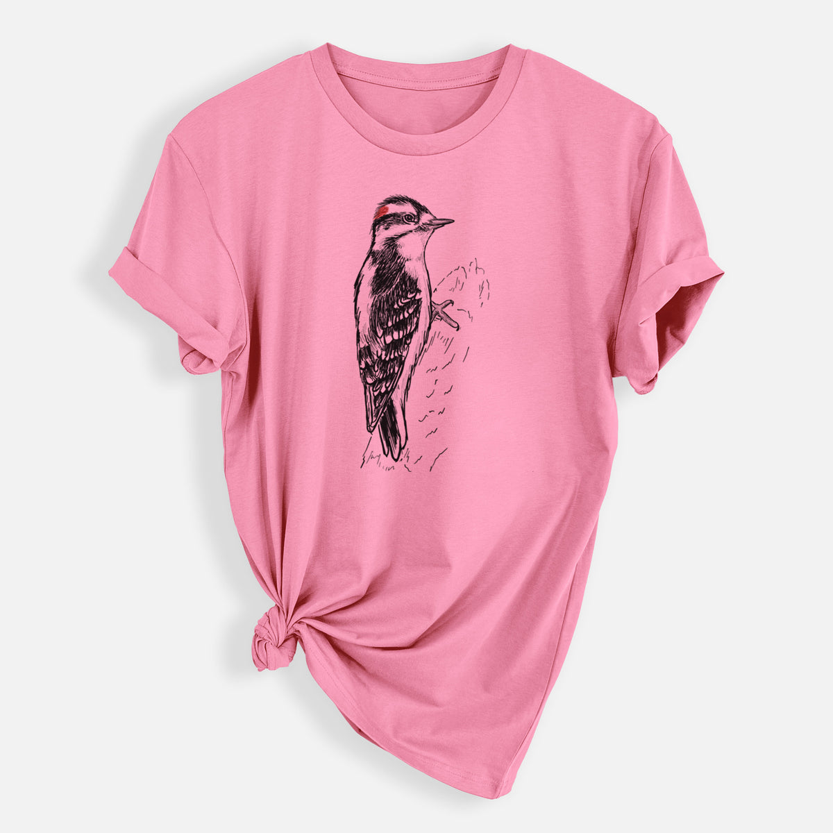 Downy Woodpecker - Picoides pubescens - Mens Everyday Staple Tee