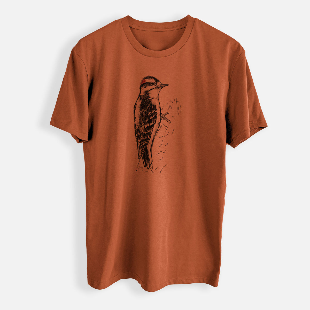 Downy Woodpecker - Picoides pubescens - Mens Everyday Staple Tee