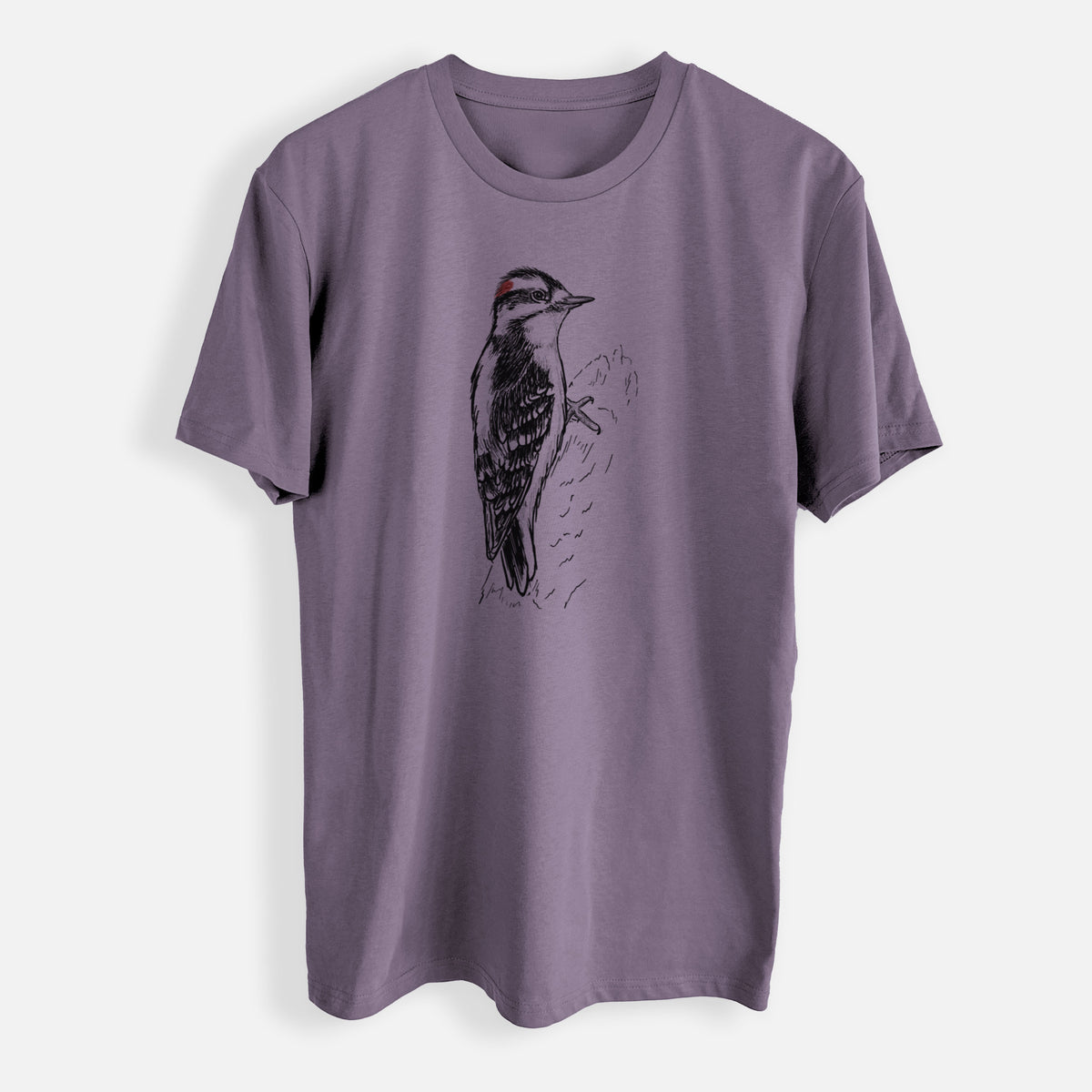 Downy Woodpecker - Picoides pubescens - Mens Everyday Staple Tee