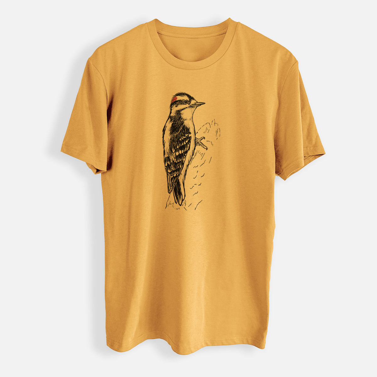 Downy Woodpecker - Picoides pubescens - Mens Everyday Staple Tee