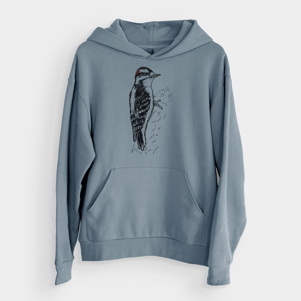 Downy Woodpecker - Picoides pubescens  - Bodega Midweight Hoodie