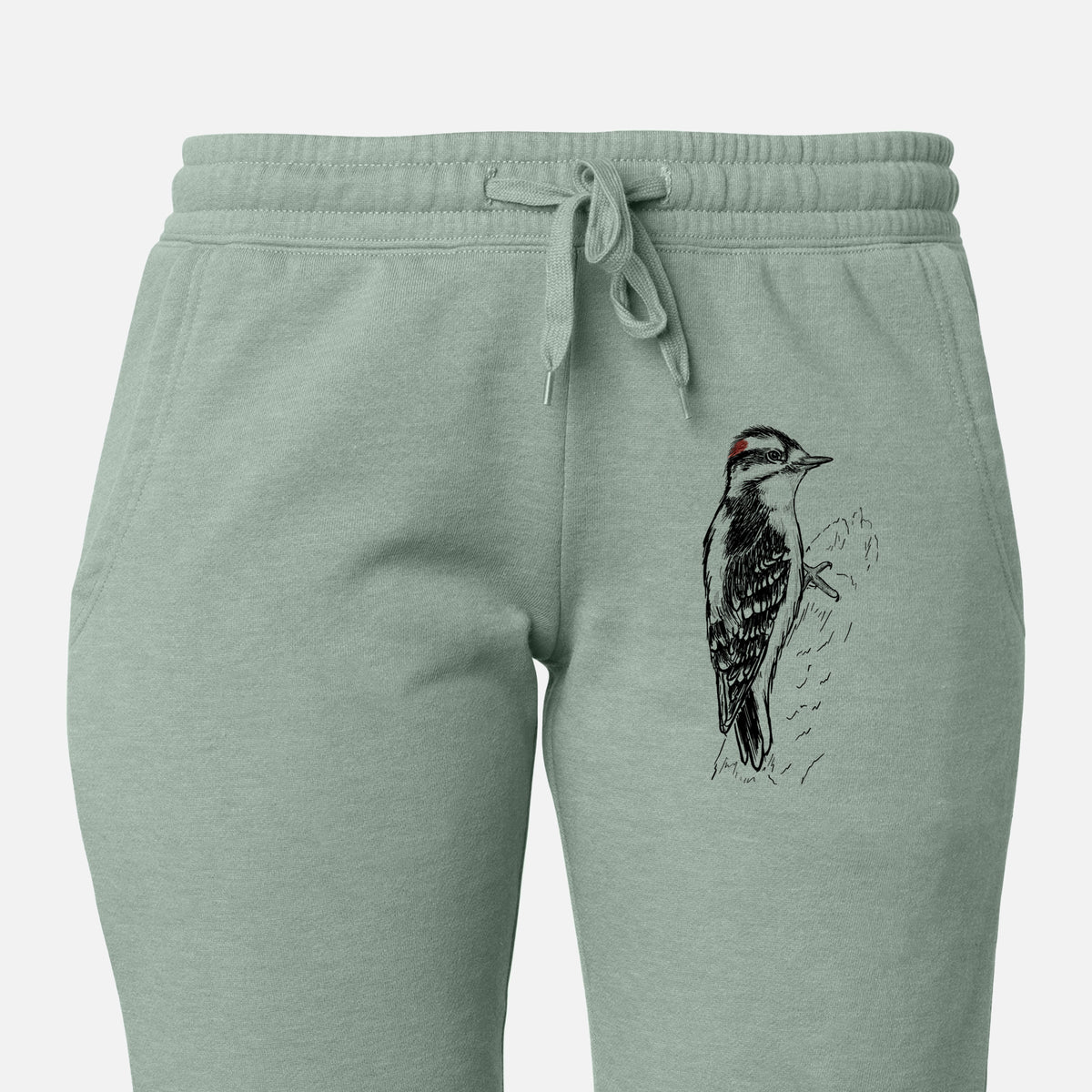 Downy Woodpecker - Picoides pubescens - Women&#39;s Cali Wave Jogger Sweatpants