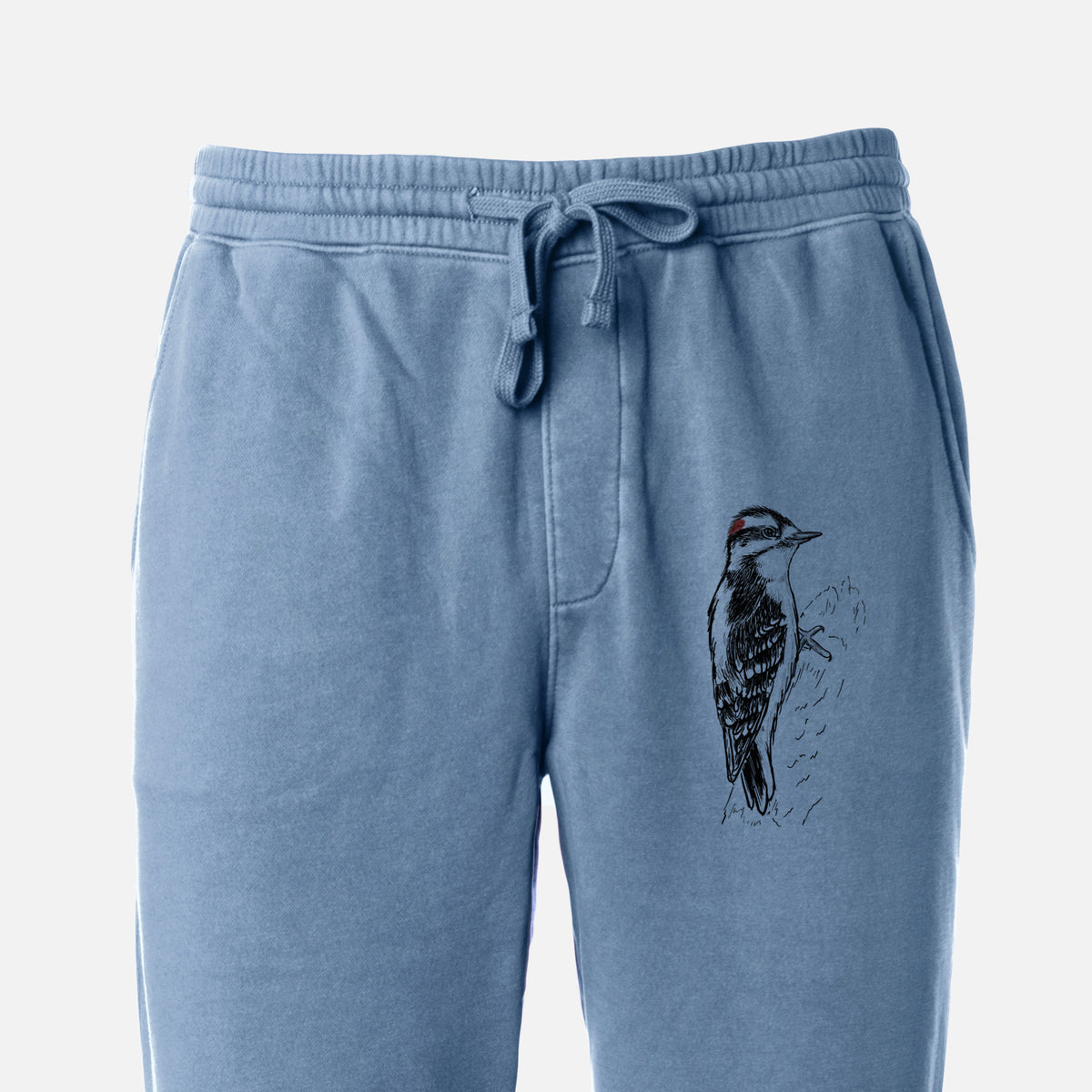 Downy Woodpecker - Picoides pubescens - Unisex Pigment Dyed Sweatpants