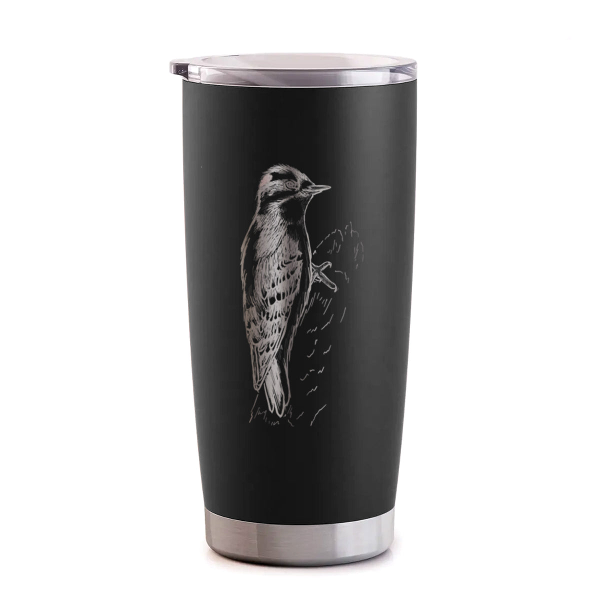 Downy Woodpecker - Picoides pubescens - 20oz Polar Insulated Tumbler