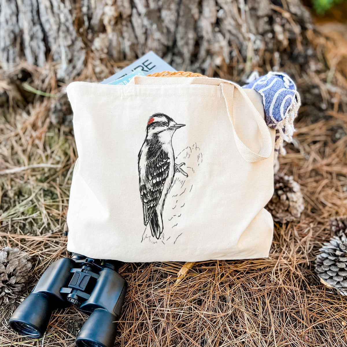 Downy Woodpecker - Picoides pubescens - Tote Bag