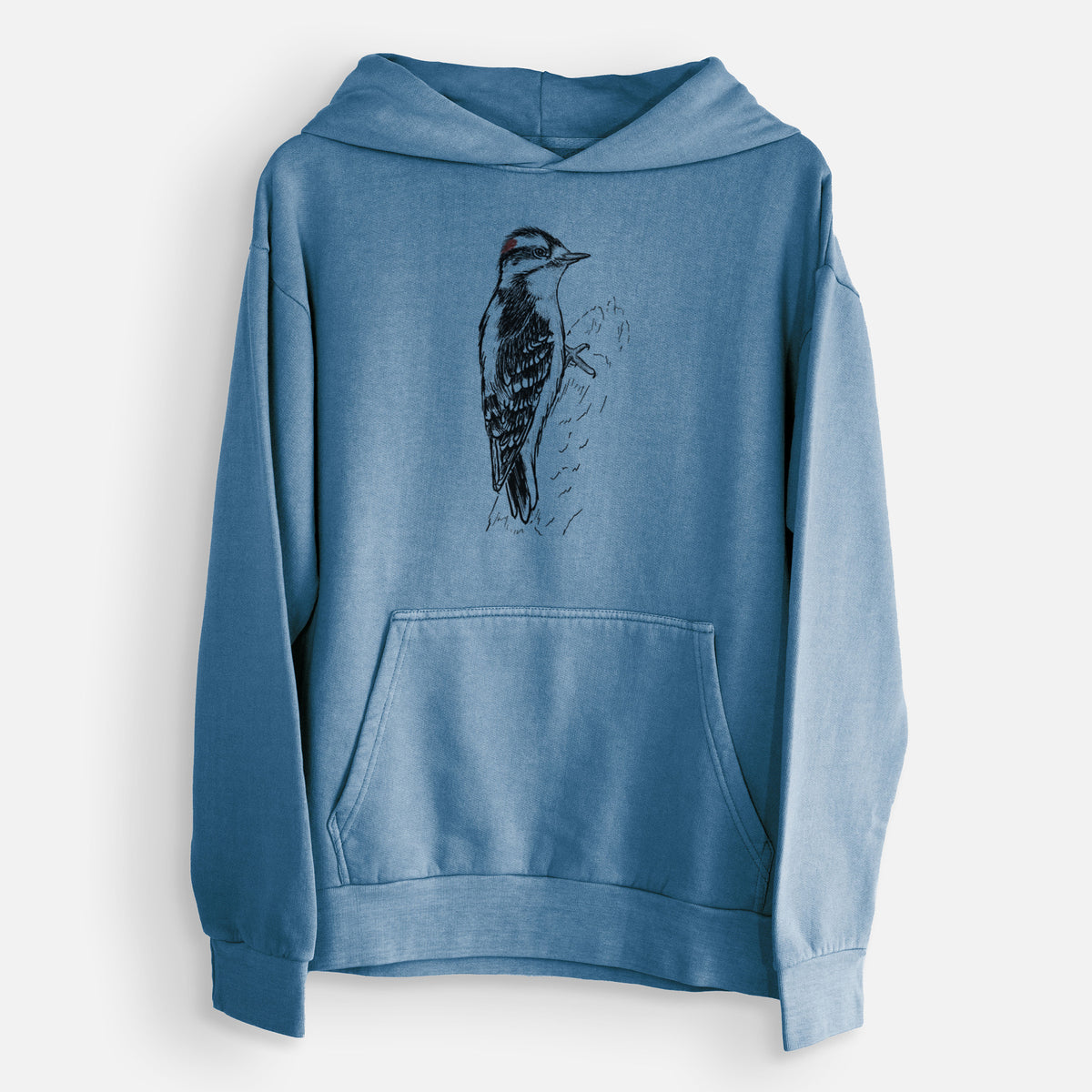 Downy Woodpecker - Picoides pubescens  - Urban Heavyweight Hoodie