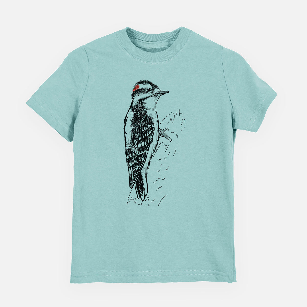 Downy Woodpecker - Picoides pubescens - Youth Shirt