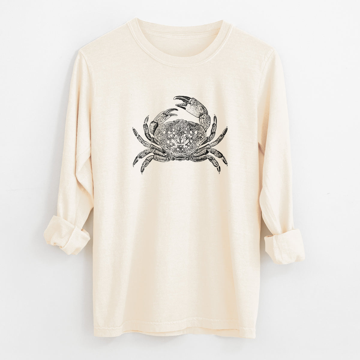Dungeness Crab - Unisex Comfort Colors 100% Cotton Long Sleeve