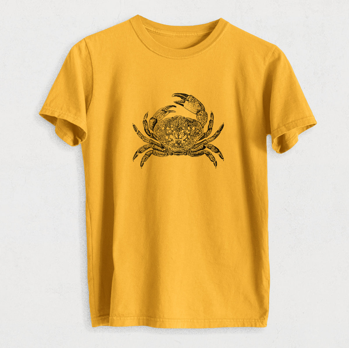 Dungeness Crab - Heavyweight Men&#39;s 100% Organic Cotton Tee
