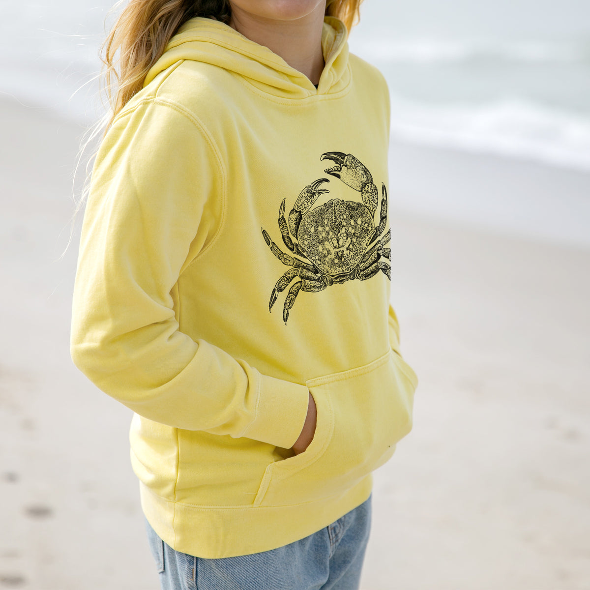 Dungeness Crab - Youth Pigment Dyed Hoodie