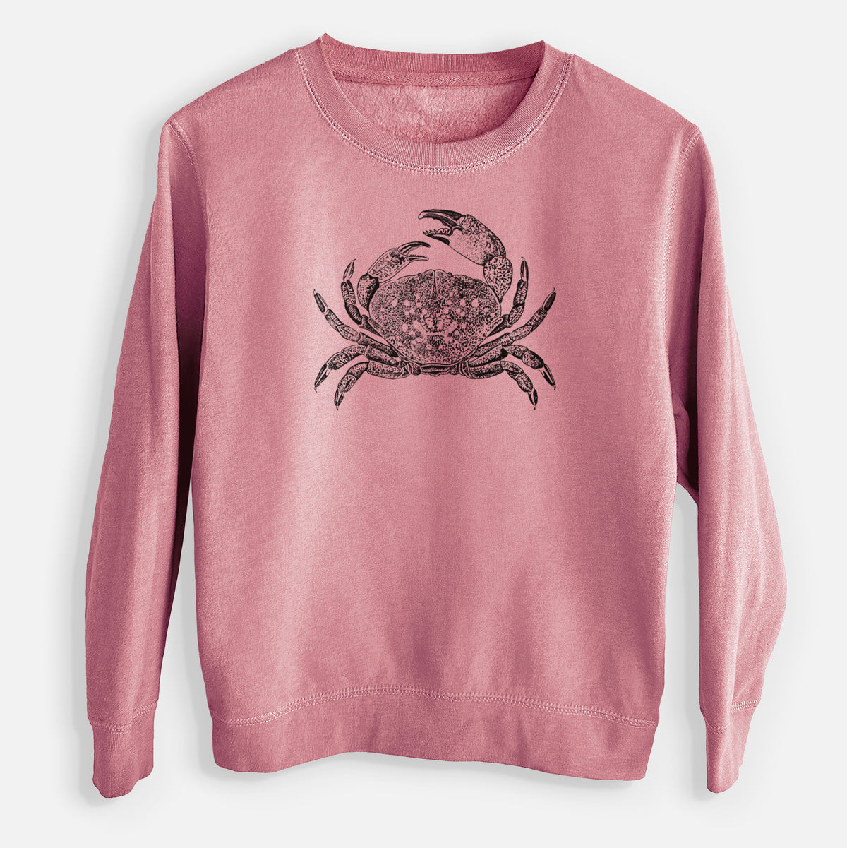 Dungeness Crab - Youth Lightweight Crewneck Sweatshirt